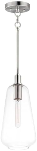 Maxim Babylon - 16 Inch 1 Light Pendant-Satin Nickel Finish -Traditional Installation