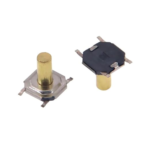 Interruptor de botón de 4 pines y 4x4x1.7mm microinterruptor táctil para circuitos impresos 6