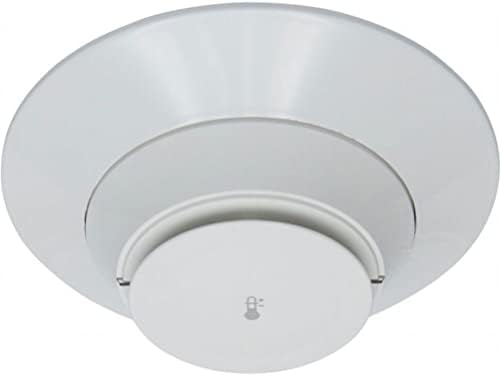 Fire-Lite H365 Intelligent Fixed Addressable Heat Detector, White, 2-Wire SLC Loop Connection, Built-in Tamper-Resistant Feature, Designed for Direct-Surface or & Junction Box Mounting