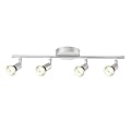 Globe Electric 58932 Payton Collection 4 Bar Track Light, Matte Silver, Bulb Not Included