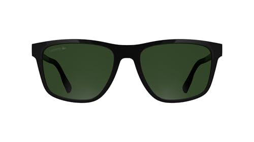 Lacoste Mens Sunglasses L6078S - Black with Solid Green Lens