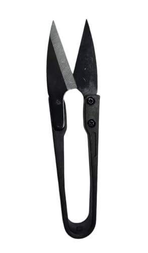 Image of Heff Heavy Titanium Tailor Fabric Scissors, Green Handle, Professional Cloth Cutting Tool, 10 Inches