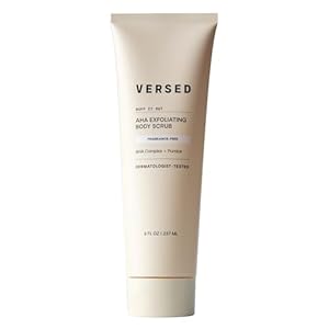Versed Buff It Out AHA Exfoliating Body Scrub and Mask – Lactic Acid & Glycolic Acid Exfoliant – Microfine Pumice Body Exfoliator to Polish and Smooth Bumpy, Dry Skin – Vegan & Cruelty-Free (8 oz)