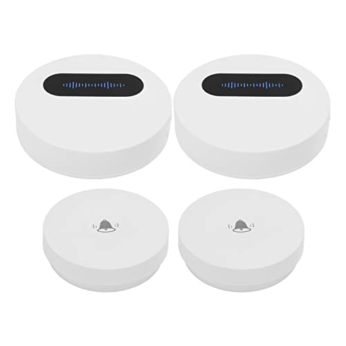 Conjunto de Campainha Sem Fio, à Prova D'água, Flash Led, 58 Músicas, 4 Volume Ajustável, Geração A