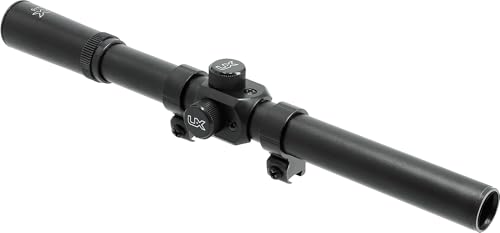 Umarex Zielfernrohr RS 4 x 15, Ø 15 mm Objektiv, Fernrohr für Luftgewehre, unbeleuchtet, inkl. Montageringe