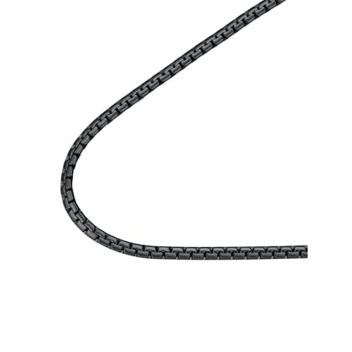 FindChic Necklace for Men, Stainless Steel Flat Link Chain, Silver/Gold/Black Chain Necklace, 2mm/4mm/6mm/8mm Width, No Tarnish & Hypoallergenic Hip Hop Mens Jewelry, 14"-30", with Gift Box