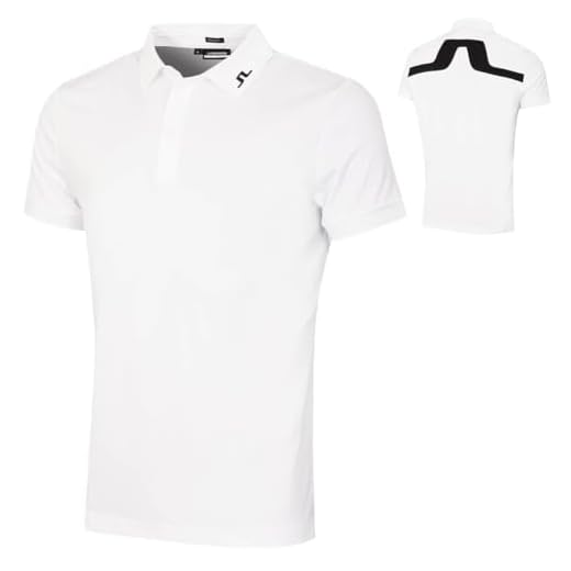 2024 J.Lindeberg KV Regular Fit Golf Polo White Large