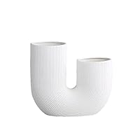 Amazon｜モダンな花瓶 花瓶 クリエイティブな不規則なU字型の