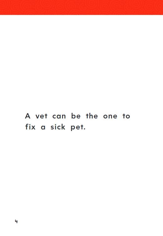 The Job of a Vet: Prek/K: Book 16 (Decodable Books: Read & Succeed, 16)