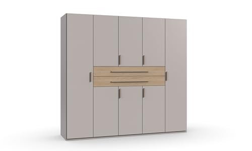 möbelando Drehtürenschrank Digit | 225x208x58 cm | Kaschmir & Dorena Eiche | 8 Türen, 6 Böden, 2 Schubladen | Made in Germany | Moderner Kleiderschrank für Schlafzimmer möbelando Drehtürenschrank Digit | 225x208x58 cm | Kaschmir & Dorena Eiche | 8 Türen, 6 Böden, 2 Schubladen | Made in Germany | Moderner Kleiderschrank für Schlafzimmer