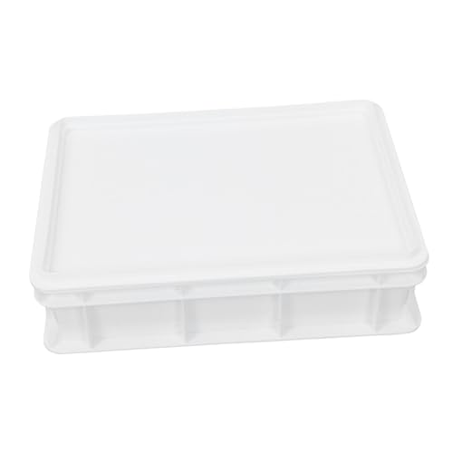 BEBEMOKO Pizza Dough Proofing Box with Lid Commercial Stackable Dough Container Plastic Proofing Tray for Home and Restaurant Use Clean Storage
