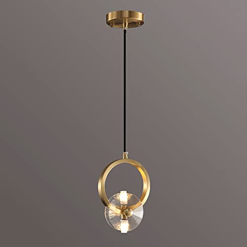 Petit lustre cristal led doré pour illuminer vos soirées calmes