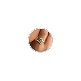 Lunvky Silver Birthstone Rings for Women Non Tarnish 14K Gold Plated Dainty Adjustable Thumb Ring Bling Emerald Gemstone Diamond Ring for Teen Girls Eternity Wedding Jewellery Birthday Gifts