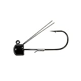 Z-man PJHW15-02PK3 Power Finesse Shroomz Weedless Hooks, 1/5 oz Weight, 3/0 Hook, Black, per 3