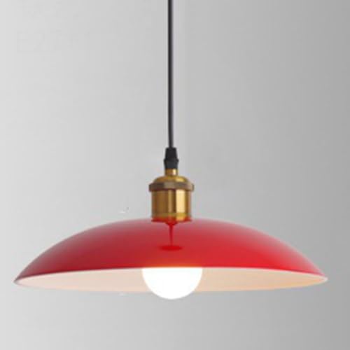 YNAHZAOK Lámpara Colgante Americana Accesorio De Techo De Estilo Industrial con Personalidad Creativa Lámpara Colgante De Instalación De Cableado Duro De 12,6 Pulgadas Luces Decorativas con Pantalla