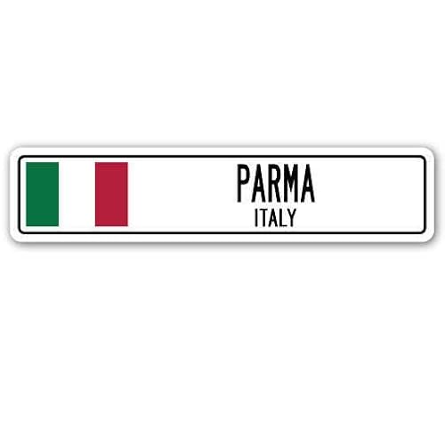 PARMA ITALY Street Sign Italian flag city country road wall gift