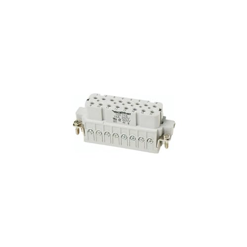 Walther Werke - Presa A16 700116, 0,5-2,5 mm², 20-14 AWG Procon 16; Inserto di Contatto Procon A per connettori rettangolari 4015609025459