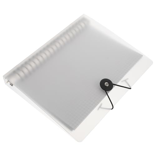DIYEAH Cuaderno con Cubierta Transparente Mate de Notas Desmontable con Sueltas Libreta de Escritura para Estudiantes y Oficina