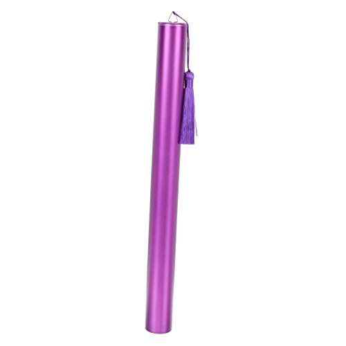 FAVOMOTO Dulcémele Instrument Parts Dulcimer Storage Candy Sleeve Sweet Tube Posters Step Purple Portable Aluminum Alloy Storage Box