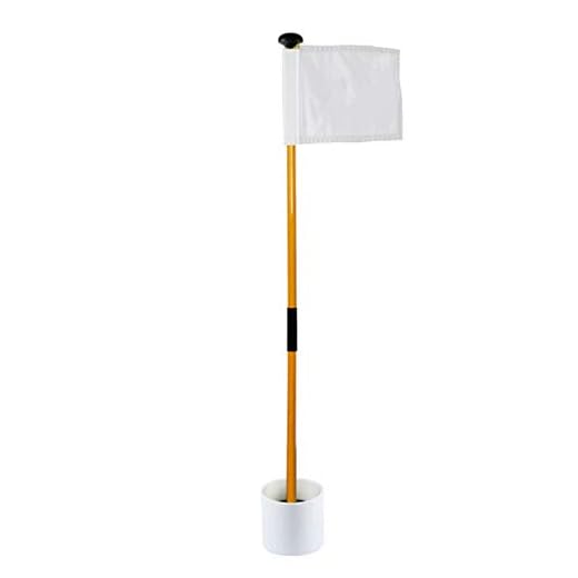 Xuebai Bärbara avtagbara golfflaggstänger med gröna flaggor hål kopp set golfpin golf grön flagga vit