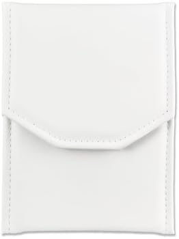 Pearl Folder White Leatherette 6 x 8 1/4