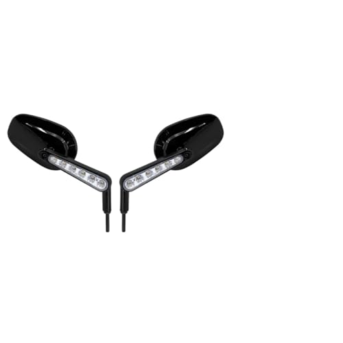 Rétroviseurs de moto noir clignotant pour Dyna XL 883 1200