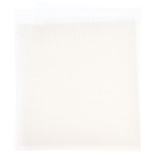 Image of 14 Count Water Soluble Canvas Cross Stitch Fabric Embroidery Stabilizer for Machine Embroidery and Manual Sewing,22cm x 100cm