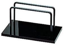 Symbi Menu Book Stand OSE-2B (Small) Black Base Base: PMMA / Rod: Brass Plated, China PMNAW102