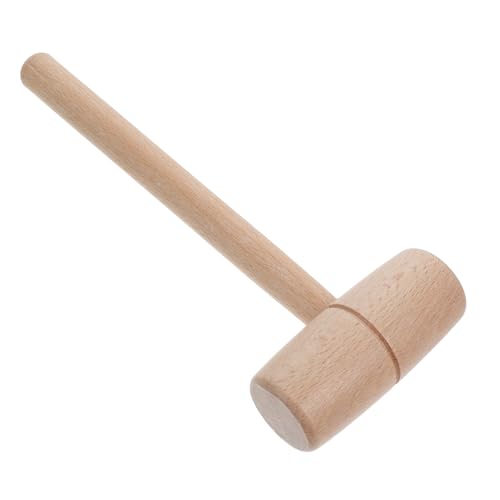 HAMPPLIES Maillet Hêtre pour Travail Du Marteau à Manche Mallet Petit Format pour Sculpture et Projets DIY de Menuiserie