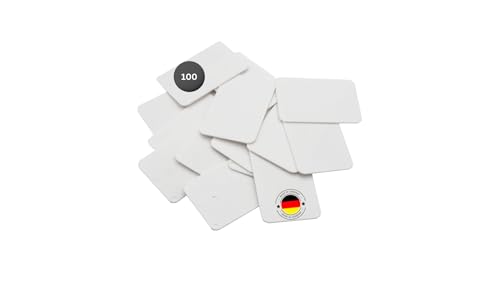 PRIMO24® Lot de 100 plaques d'espacement de qualité supérieure 60 x 40 mm - Plaques d'espacement multicolores en plastique (fabriquées en Allemagne) - Entretoises dans les tailles : 1,5, 3, 5, 10, 15