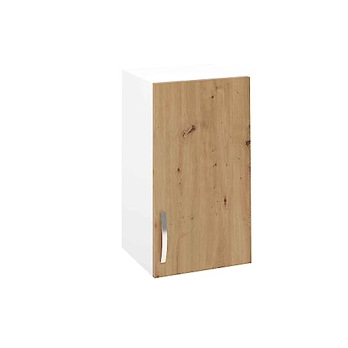 HOGAR24 ES - Mueble Alto de Cocina para Colgar 1 Puerta Color Roble Albar, Medidas: 70 x 40 x 33 cm