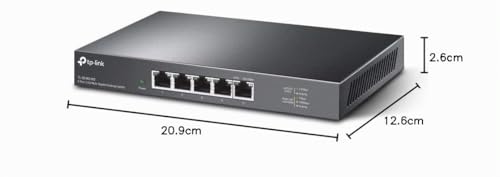 Switch Ethernet 2.5G con chasis metálico resistente y gestión QoS avanzada 3