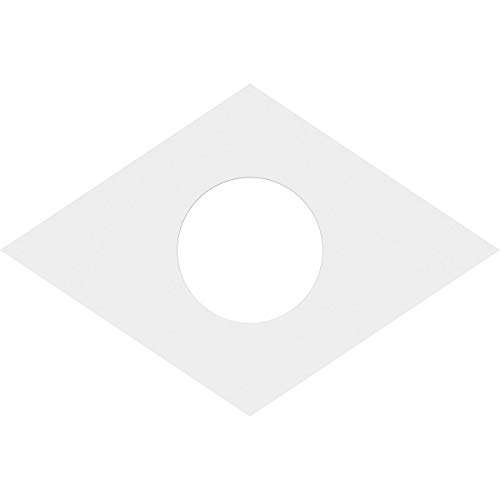 Image of Ekena Millwork CMP24X16DD-07000 Diamond Architectural Grade PVC Contemporary Urethane Ceiling Medallions 24 inchW x 16 inchH x 7 inchID x 8 1 /2 inchC x 1 inchP