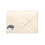 Clairefontaine Paquet de 20 Grandes Enveloppes 16,2x22,9cm Ivoire Irisé - 120g/m² - Format C5 - Fermeture gommée - Invitation Evénements et Correspondance - Gamme Pollen - Papier Lisse - Réf. 51042C