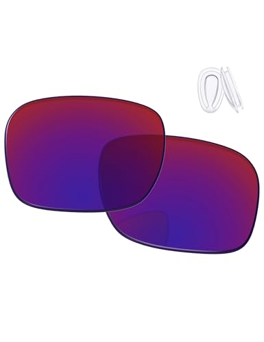 Image of Replacement Lenses & Nose Pieces for Oakley Holbrook Metal OO4123 55mm - Precision Fit, UV Block & Impact Resistant