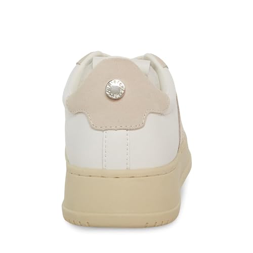 Steve Madden Steve Madden Women's Jazz Sneaker, White/Grey, 7.5