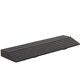 VINTORKY Portable Rubber Threshold Ramp with Side Support and Low-Gradient Design, Indoor Slope Ramp for Sweeping Robot Step Climbing