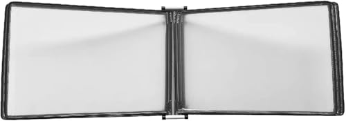 TYCQFCL Wall Mount Reference System A3 Wall Hanging Units Flip Folder With Magnetic Base Wall-Mounted Poster Flip Book Display For Workshop Exhibition Offices(Black)