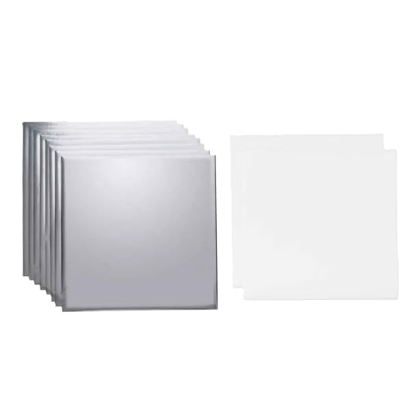 Image of Cricut 2008719 Foil Transfer Sheets, Silver (8 ct), 30.5 cm x 30.5 cm (12 inch x 12 inch)