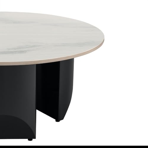 Image of Wakefit Center Table | 1 Yr Warranty | Coffee Table for Living Room Wooden, Tea Table for Living Room Wooden, Sofa Table, Free Installation from Brand, Modern Multi-Functional & Wobble-Free(Kopi)