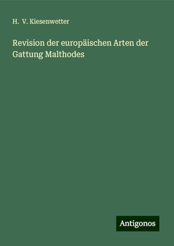Revision der europäischen Arten der Gattung Malthodes