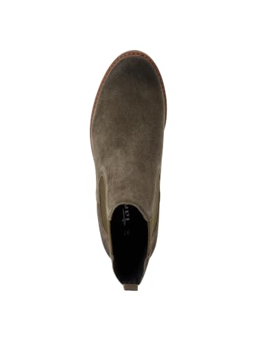 Tamaris Damen Boots Leder, khaki, 39 EU – Ansicht 2