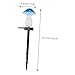 HOMSFOU Solar Mushroom Light for Garden Outdoor Solar Powered Decor Easy Installation Energy Saving Landscape Lighting for Cemetery Decoration No Tools Required