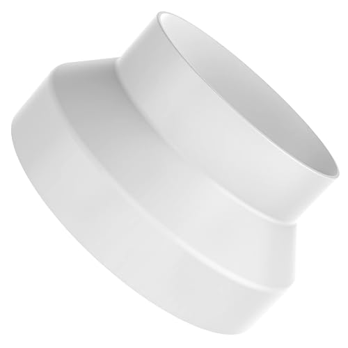 Hon&Guan 200 mm a 150 mm Recto Reductor de Conductos Adaptador, 150 mm a 100 mm Reductor Tubo Campana Extractora para Conducto de Ventilación, Secadora, Aire Acondicionado