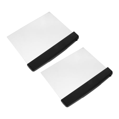 LALAFINA 2pcs Night Reading Panel Lights Bedside Reading Lights Eye Protection Flicker- Battery Operated Portable for Bed Study Work