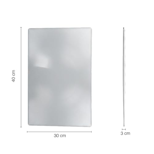 Image of oddpod Big Size A3 Fresnel Lens & Flexible Plastic 3X Magnifying Sheet /Full Page Oversized Magnifier - Large Fresnel Glass.