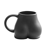 Forma unica: la tazza da caffè Butt ha una forma divertente e unica. La forma paffuta del fondello in ceramica attira la tua attenzione e ti aiuta a bere più acqua.