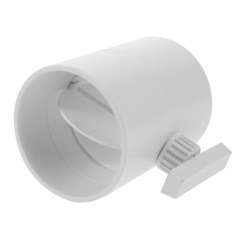 Hoement Válvula Reguladora De Flujo De Aire Manual Abs Para Conductos, Apagador Mecánico, Control De Volumen, Uso Industrial y Comercial, 110 Mm, Sin Alimentación Eléctrica