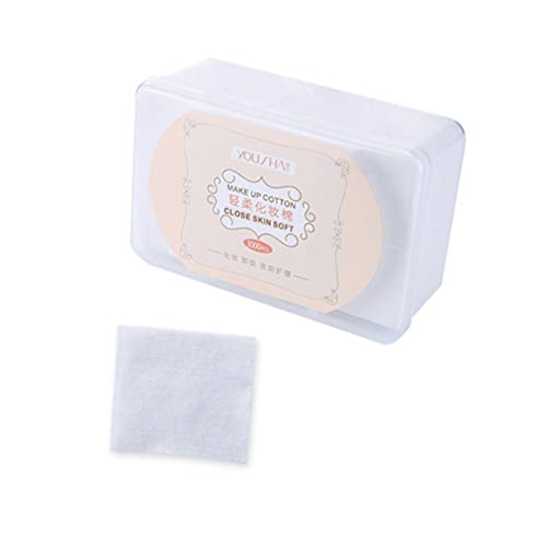 FOMIYES 1000stücke Dünne Hautfreundliche Kosmetikpads Aus Vliesstoff Mit Aufbewahrungsbox Leichte Abschmink Gesichtsreinigungspads Für Frauen Zum Entfernen Und Hautpflege