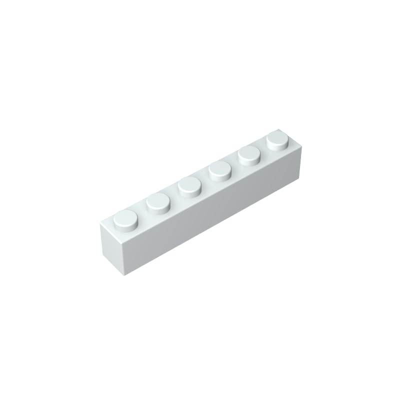 3009 Basic Bricks Brick 1x6 50 Pieces GDS-535 Compatible with Lego Building Blocks Color:Milky White — image 1